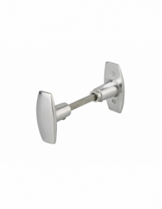 Poignée de porte d'entrée BOUTON DOUBLE carré 6 mm avec fourreau adaptateur 7 mm 00210480