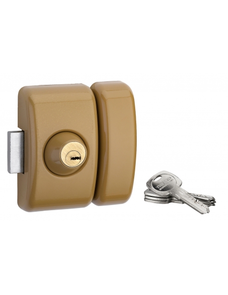Verrous de porte d'entrée vitrée UNIVERSEL 6 goup. 45 mm - plusieurs finitions possible 00382451