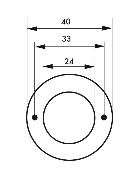 Thirard Rosace laiton diamètre 26 mm 