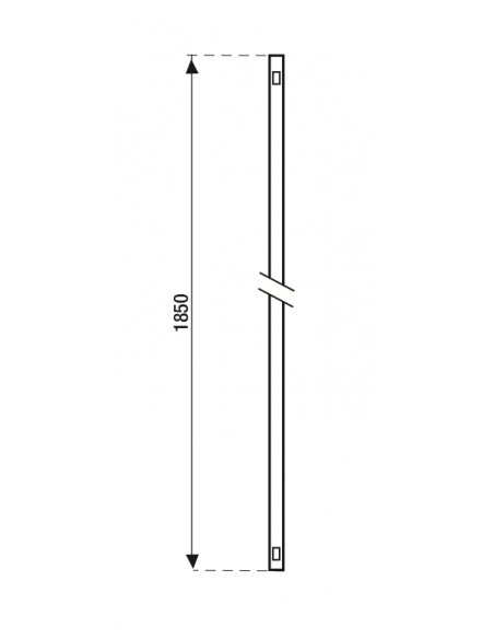 Tringle à lumière Dimensions : H 1850 mm REF FERCO 0-6137-18-0-11 00097033
