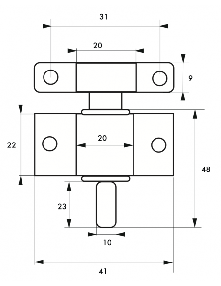 Verrous de fenêtre LOQUETEAU DE FENETRE 00100426