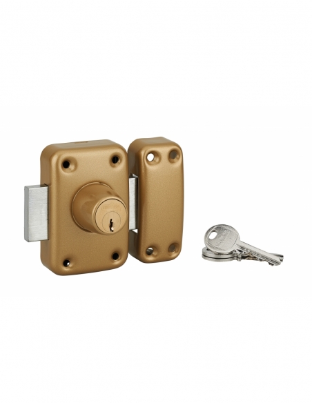 Verrous de porte d'entrée vitrée APACHE à cylindre double (45 mm / 60 mm) 00292501