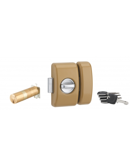 Verrou universel ajustable à languette HG5+ - 5 clés - (Versions : Argt, Blanc, Noir, Bronze) 00380480