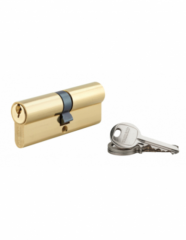 Cylindre SA Laiton pour Serrure - 3 clés - avec vis 00016304