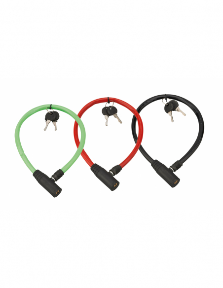 ANTIVOL TWISTY Ø 5 long. 0,50 m 6 clés - Ouverture à clé 00301017