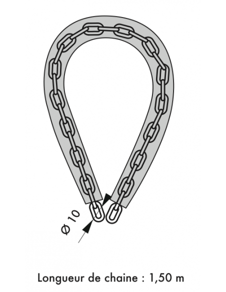 Antivol LOOPS chaine gainée nylon 00745412