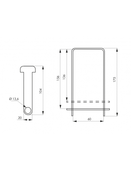 PORTE-CADENAS pour grille 00013899