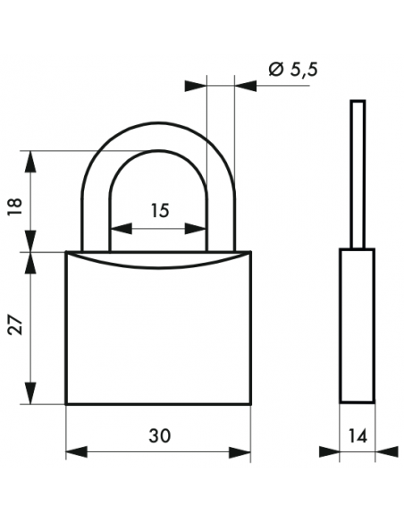 Lot de 2 cadenas LOVE 30 mm 00109601