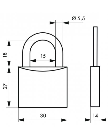 Lot de 2 cadenas LOVE 30 mm 00109601