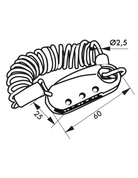 Cadenas à câble EXTENSO à combinaison. modifiable 00171010