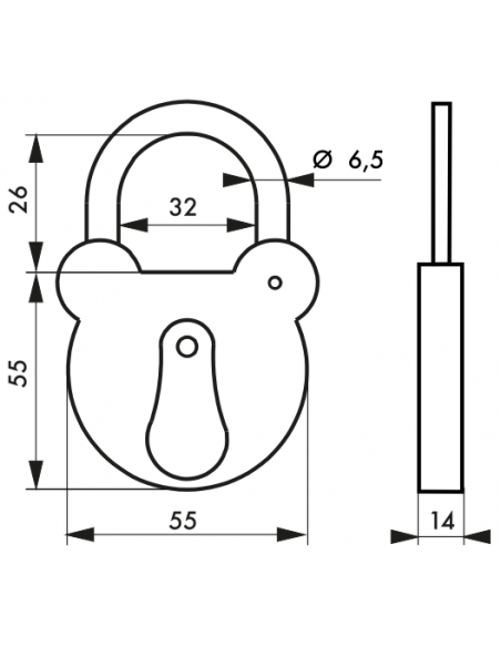 Cadenas 2493 - 55 mm 00993155