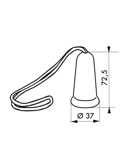 BOIT. VERT à cyl. prof. carré  7 mm - 1 PT haut ou bas - porte garage basculante 00496564