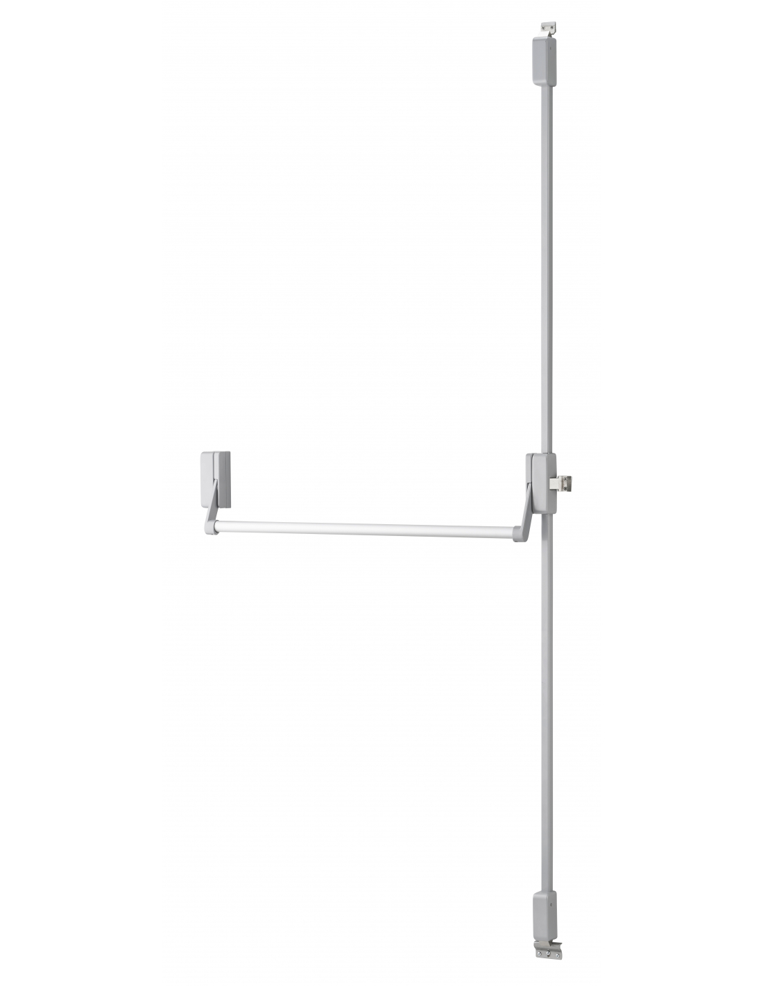 Serrure magnétique pour salle de bain / WC en acier inoxydable 63 / 8mm,  plaque frontale arrondie, 20x175, mandrin 50mm incl.