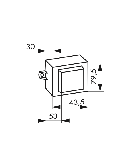 GACHE à commande electrique pour Serrure en applique 00208850