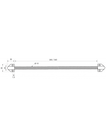 GAINE électrique passe-câble 290mm 00000053