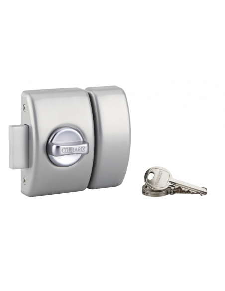 Verrou de porte d'entrée DESIGN 5 goup. 3 clés (Finition au choix - 40 mm à 50 mm) 00371505