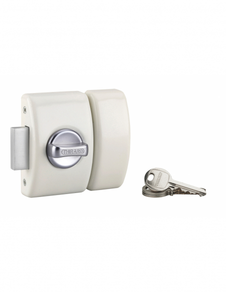 Verrou de porte d'entrée DESIGN 5 goup. 3 clés (Finition au choix - 40 mm à 50 mm) 00371505