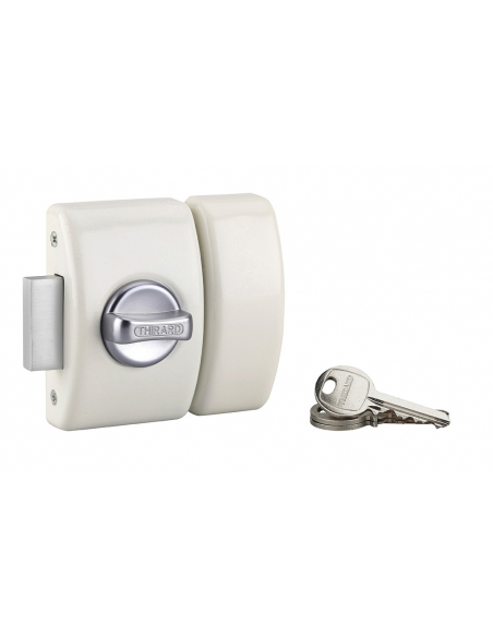 Verrou de porte d'entrée DESIGN 5 goup. 3 clés (Finition au choix - 40 mm à 50 mm) 00371505