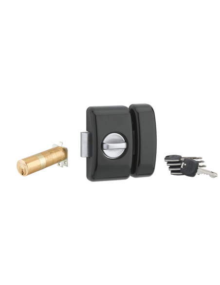 Verrou universel ajustable à languette HG5+ - 5 clés - (Versions : Argt, Blanc, Noir, Bronze) 00380480