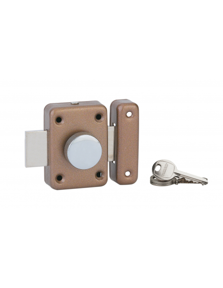 Verrous de porte intérieure ALOUETTE cyl. 35 mm époxy bronze 00200956