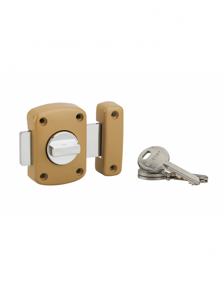 Verrous de porte intérieure ALOUETTE cyl. 35 mm époxy bronze 00200956