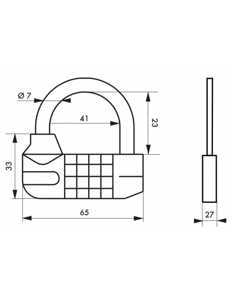 Cadenas SATURN à combinaison modifiable 00192860