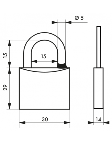 Cadenas MACH 3 - Laiton poli 00194301