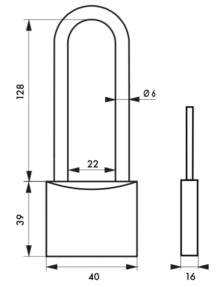 Cadenas MACH 3 - Laiton poli 00194301