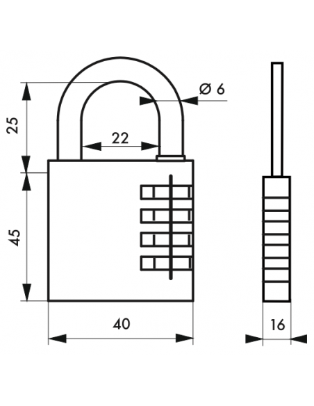 Cadenas RB - 30 mm / 40 mm (selon modèle) 00113946
