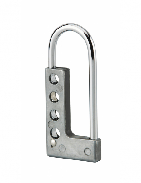 Moraillon en aluminium pour 4 Cadenas de Consignation 00091302