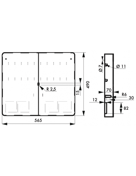 Armoire sans porte 10 Cadenas de Consignation 00091288