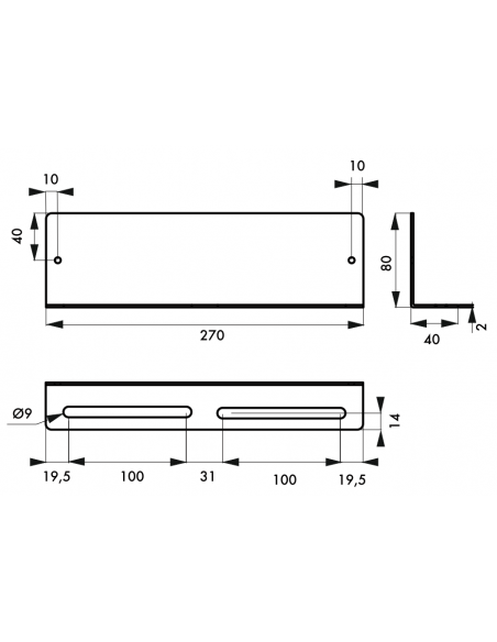 Station de stockage 10 Cadenas de Consignation long. 270 mm 00091292