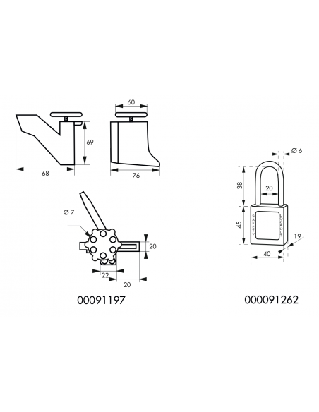 KIT DE MAINTENANCE PLOMBERIE «la base de la consignation plomberie » 1 consignation de vanne 1/4 de tour - 091197 1Cadenas de...