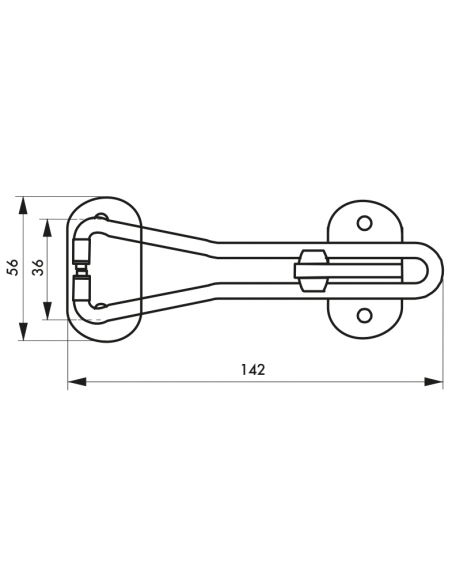 ENTREBAILLEUR DE PORTE inox, doré, chromé ou blanc 00209404