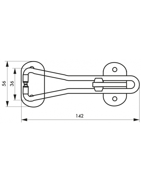 ENTREBAILLEUR DE PORTE inox, doré, chromé ou blanc 00209404