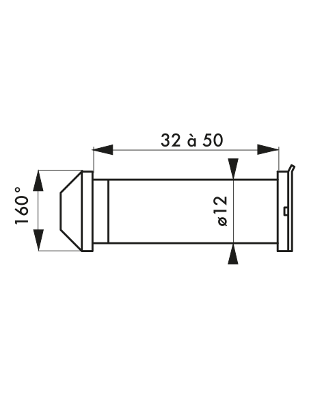 JUDAS 160° laiton 00100450