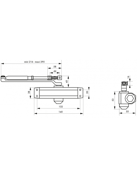 FERME PORTE hydraulique ECO 30 kg 00493075