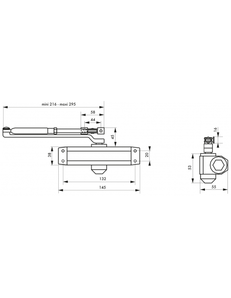 FERME PORTE hydraulique ECO 30 kg 00493075