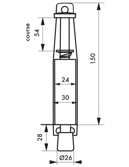 ARRET DE PORTE 150 mm 00400804