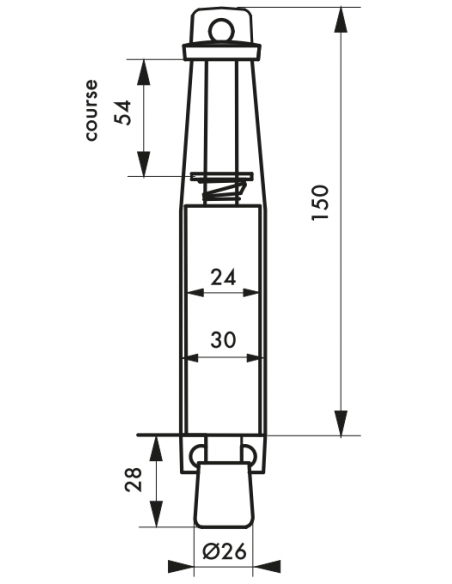 ARRET DE PORTE 150 mm 00400804