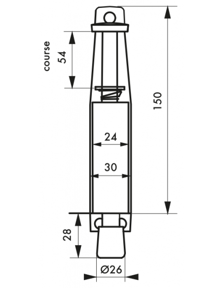 ARRET DE PORTE 150 mm 00400804