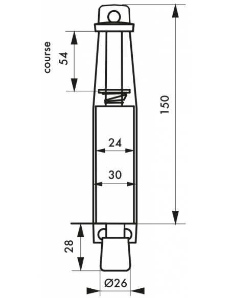 ARRET DE PORTE 150 mm 00400804