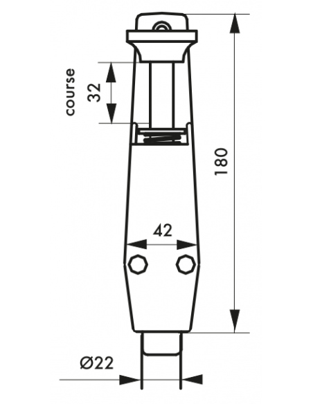 ARRET DE PORTE 180 mm 00492804