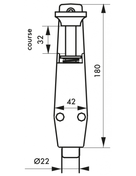 ARRET DE PORTE 180 mm 00492804