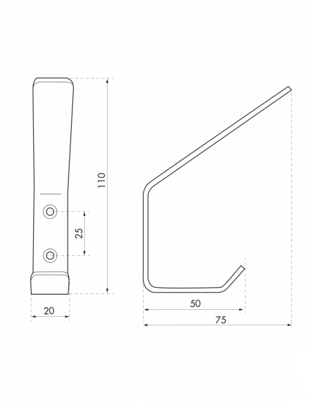 PATÈRE inox 18mm 00067521