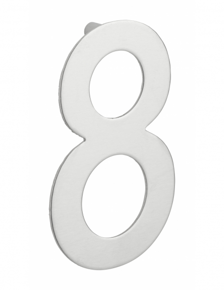 Chiffre "0 à 9" inox H.100mm à visser (h.76mm pour TER et BIS) 00067550