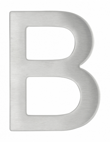 Lettre "A" ou "B" inox H.76mm adhésif 00067548