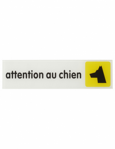 Plaque signalétique 170x45mm avec adhésif (Chien, Dames, Messieurs, Espace wifi, interdit fumer) 00967146