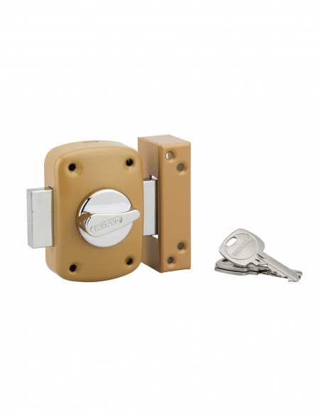 Verrou de porte d'entrée CORVETTE 30 à 60 mm (Versions possibles : pour huisserie métal ou porte recouvrement) 00303014