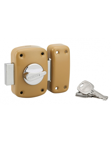 Verrou de porte d'entrée CORVETTE 30 à 60 mm (Versions possibles : pour huisserie métal ou porte recouvrement) 00303014